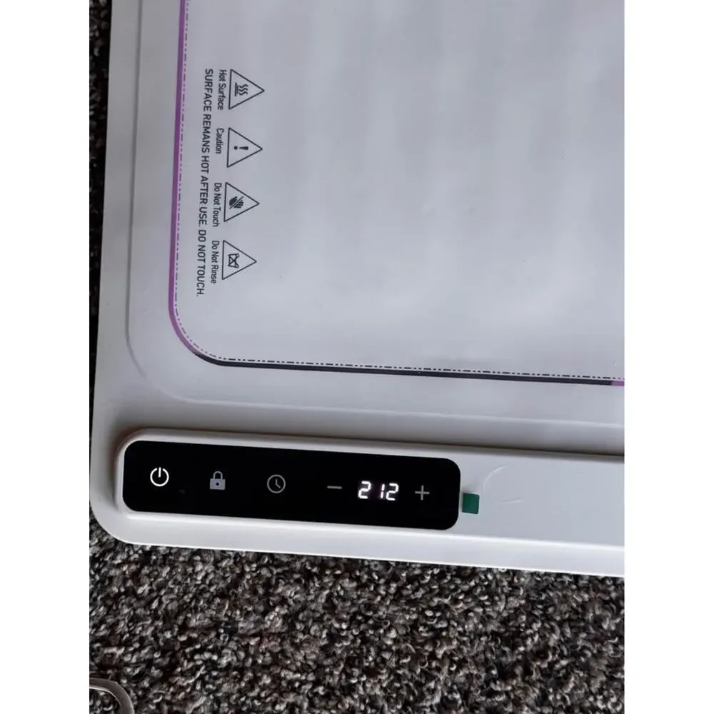 Food Warming Mat, Silicone Heating Tray with 7 Temperature Settings